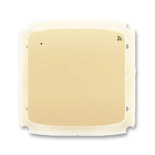 vysílač RF signálu s krátkocestným ovladačem, nástěnný, 868 MHz, béžová, design TANGO